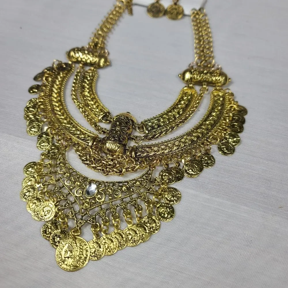VINTAGE ETHNIC MAXI STATEMENT Necklace